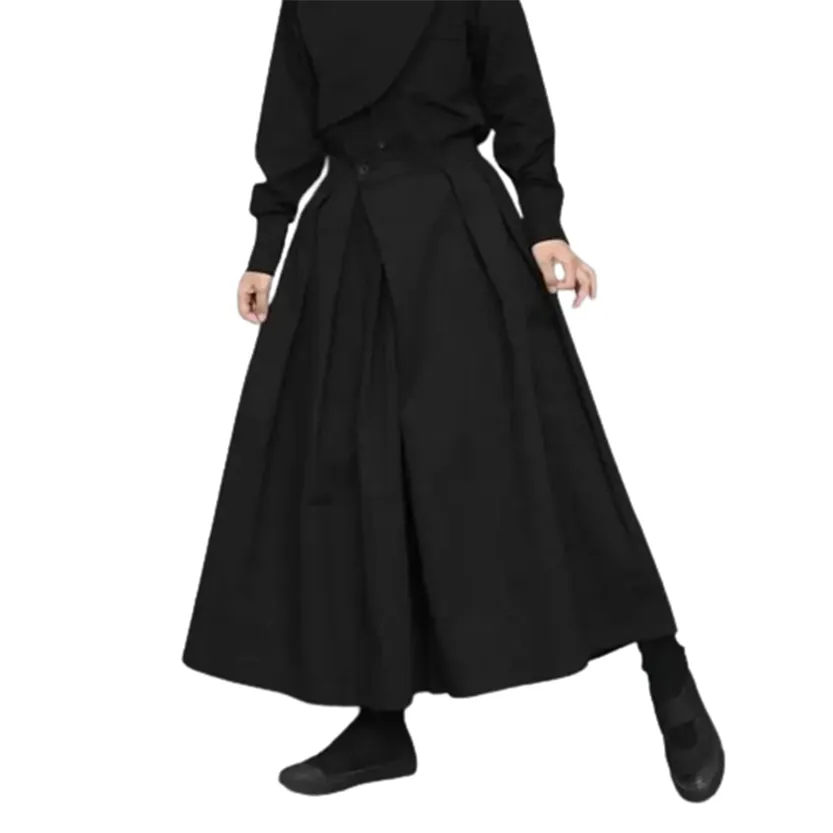 Funki Buys | Skirts | Men's Women's Gothic Wide Leg Pant Skirts