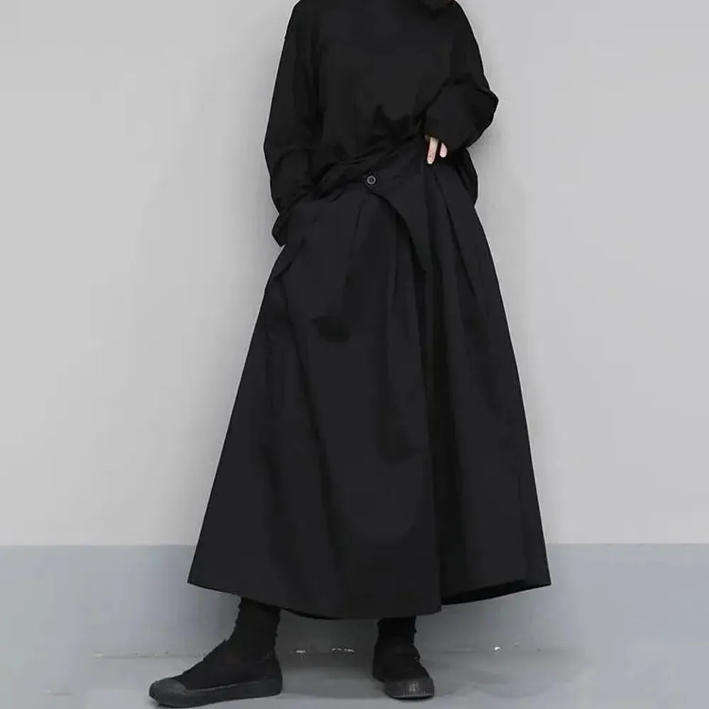 Funki Buys | Skirts | Men's Women's Gothic Wide Leg Pant Skirts