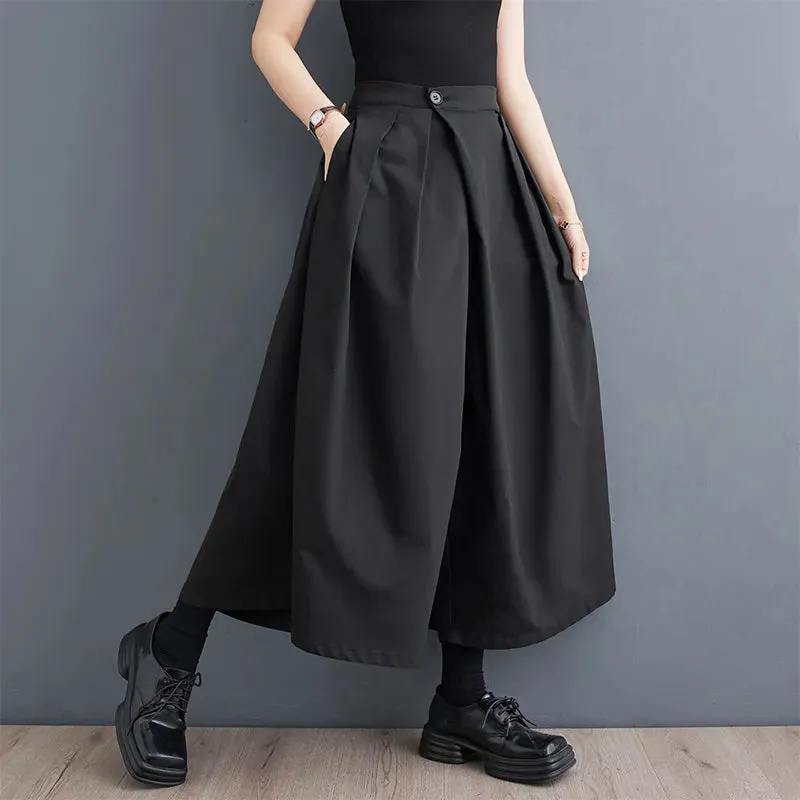 Funki Buys | Skirts | Men's Women's Gothic Wide Leg Pant Skirts