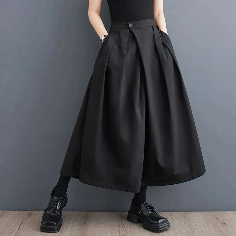 Funki Buys | Skirts | Men's Women's Gothic Wide Leg Pant Skirts