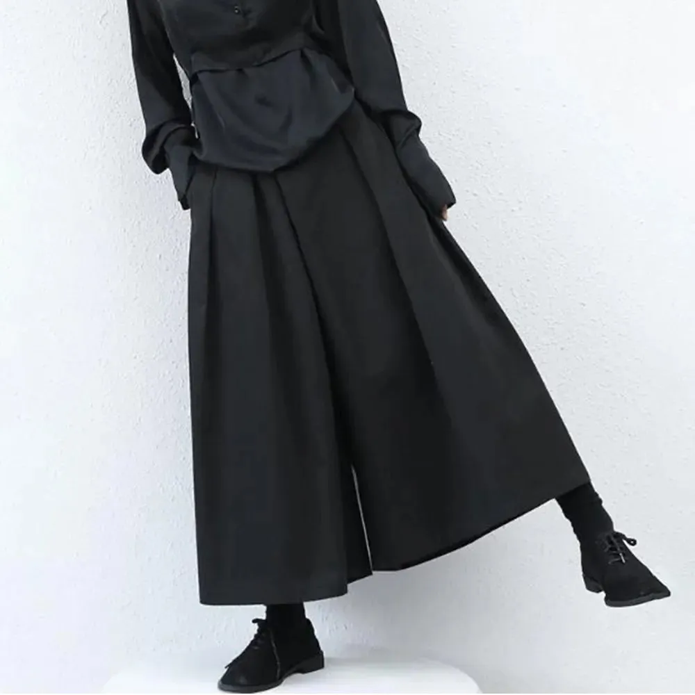 Funki Buys | Skirts | Men's Women's Gothic Wide Leg Pant Skirts