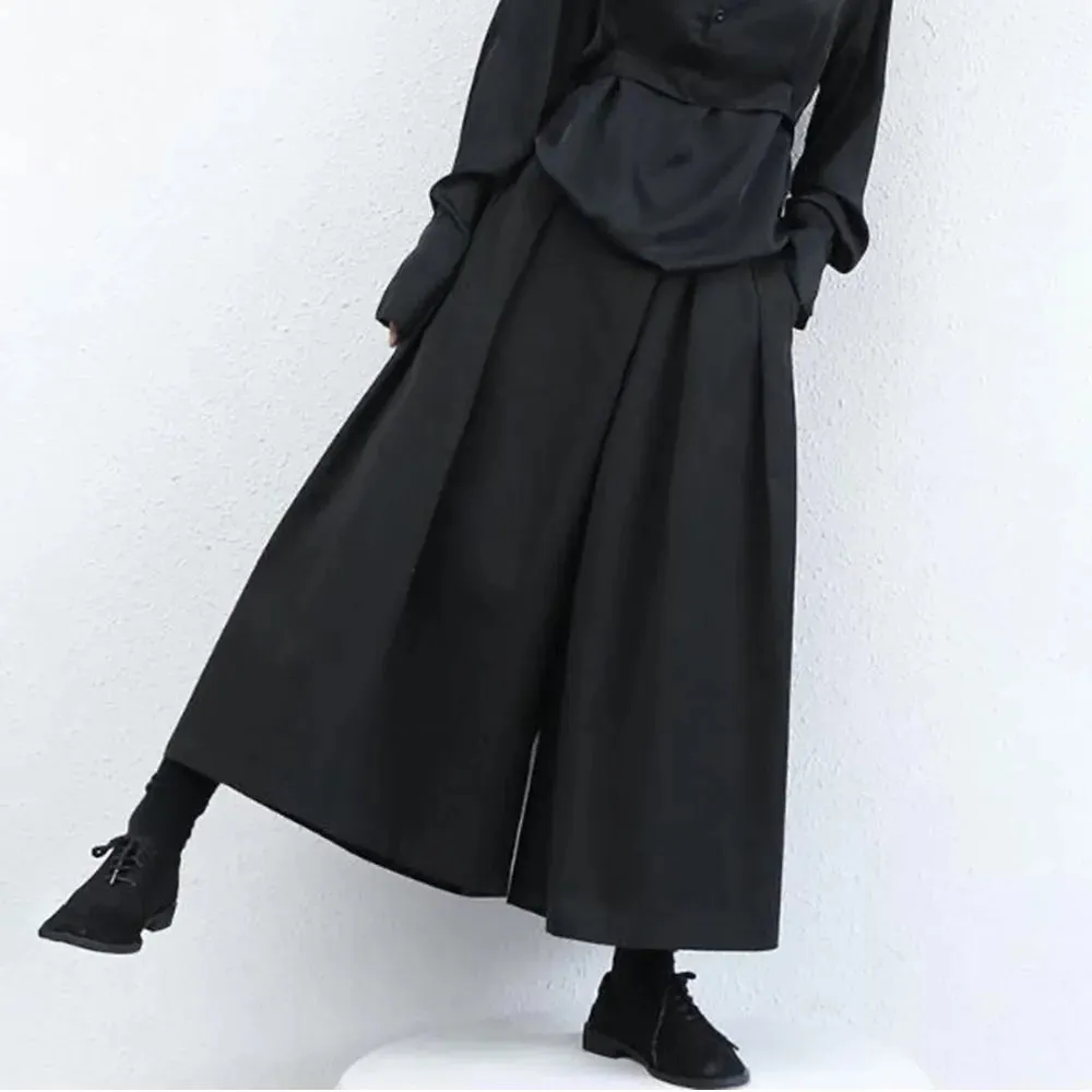 Funki Buys | Skirts | Men's Women's Gothic Wide Leg Pant Skirts