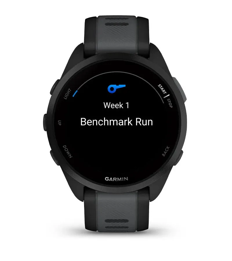 Garmin Forerunner® 165 GPS Smartwatch, Black/Slate Gray