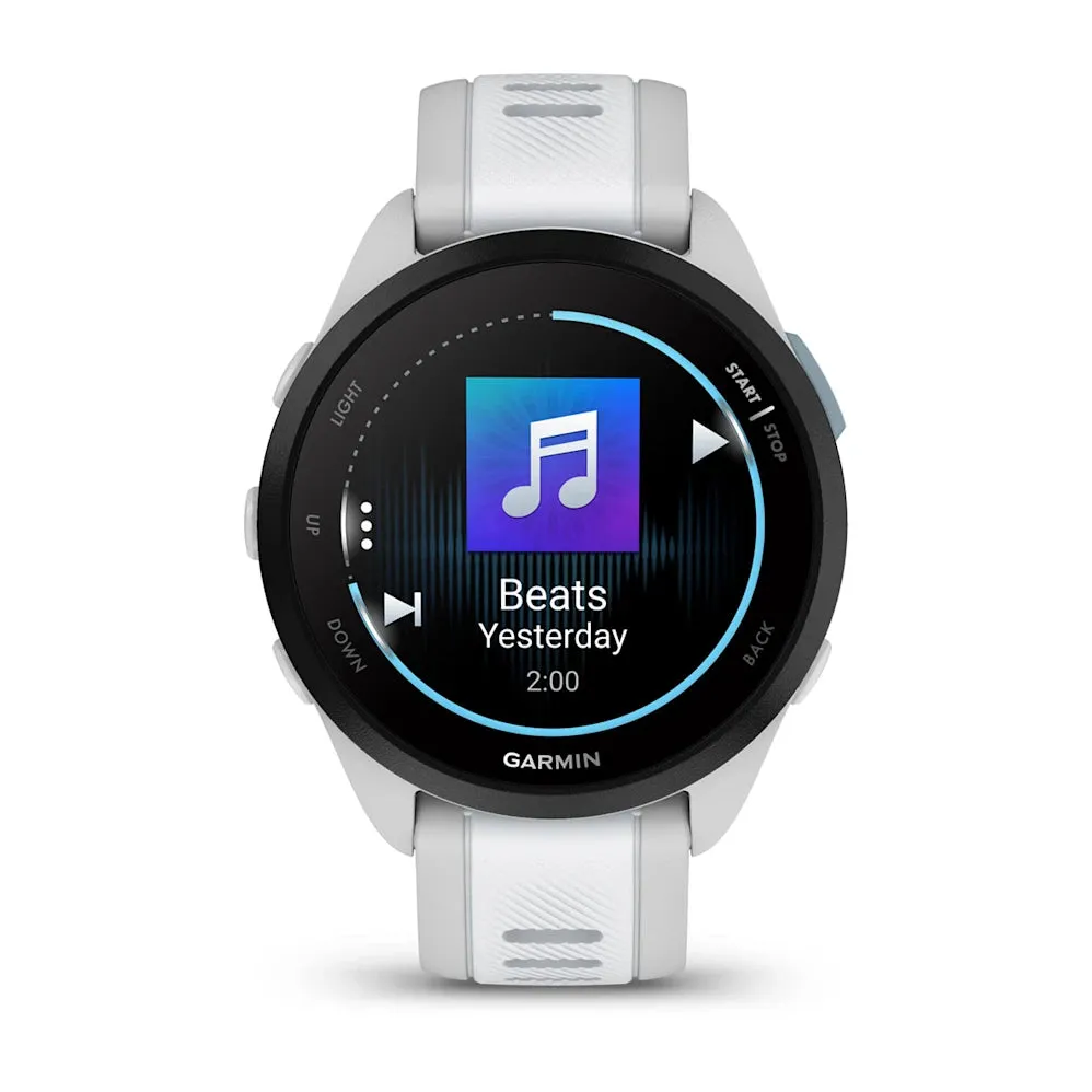 Garmin Forerunner® 165 Music Smartwatch, Mist Gray/Whitestone