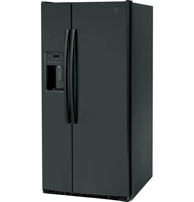 GE GSS23GGPBB 23.0 Cu. Ft. Side-By-Side Refrigerator in Black