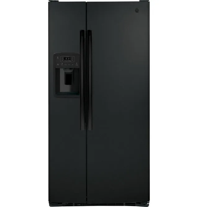 GE GSS23GGPBB 23.0 Cu. Ft. Side-By-Side Refrigerator in Black