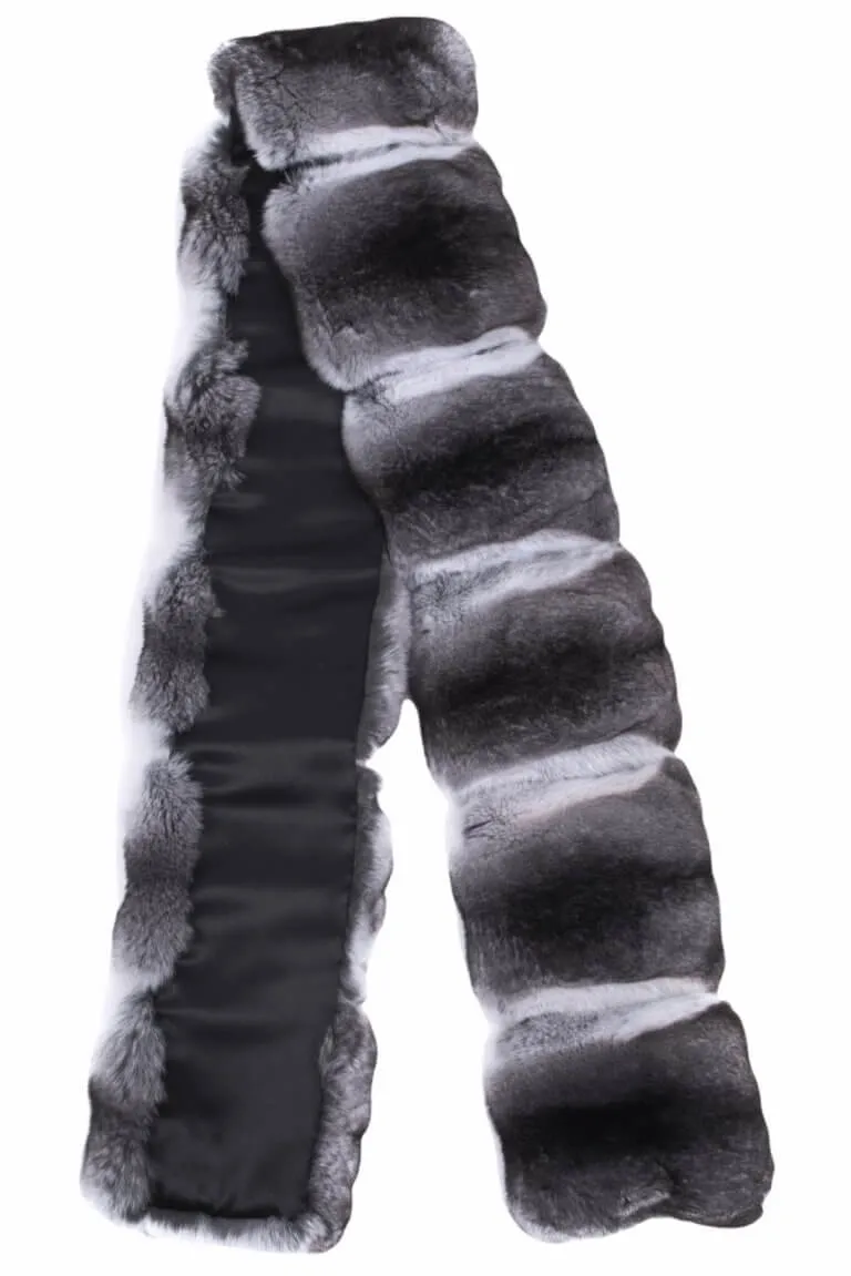 Genuine Chinchilla Fur Scarf