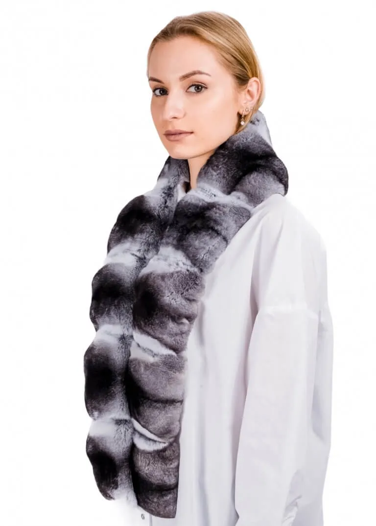 Genuine Chinchilla Fur Scarf