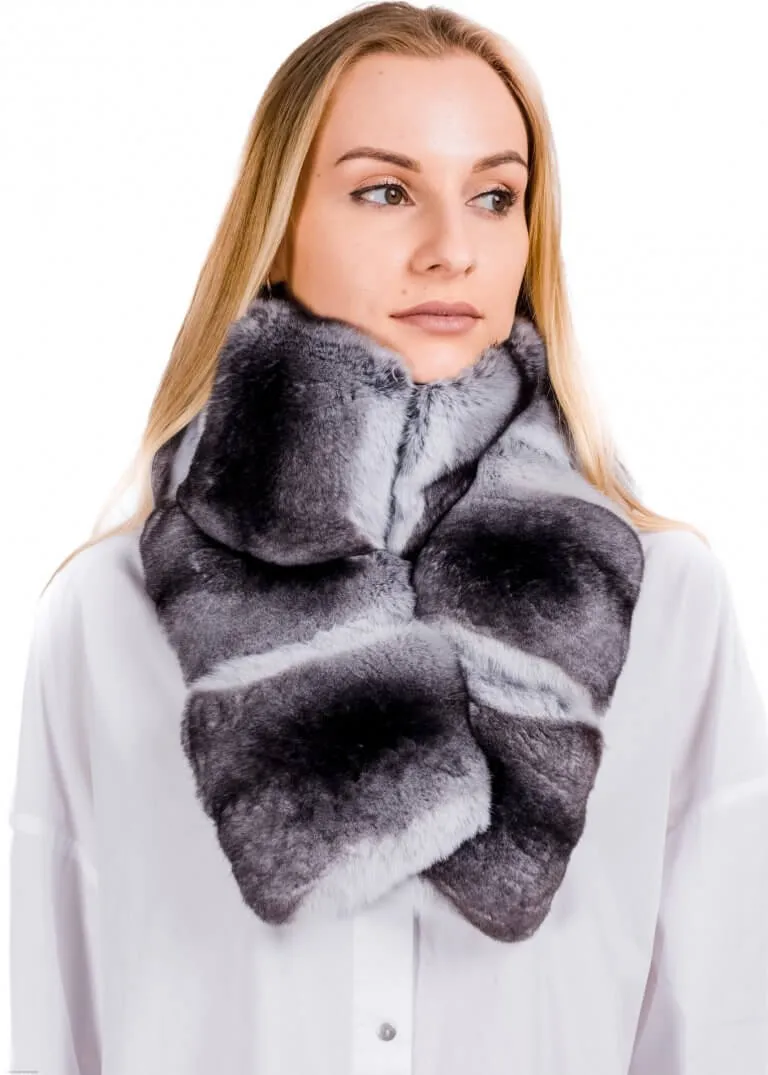 Genuine Chinchilla Fur Scarf