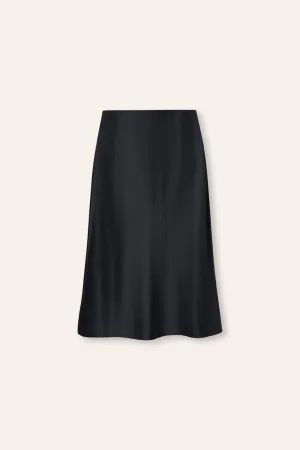 GLITTER B Mid-night midi skirt (Black)