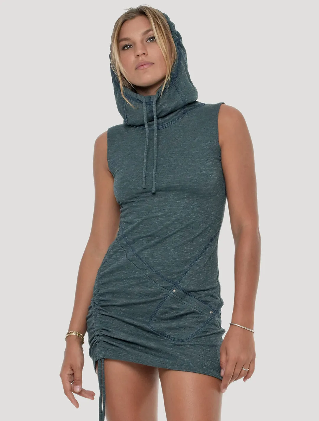 Grega Sleeveless Turtleneck Dress