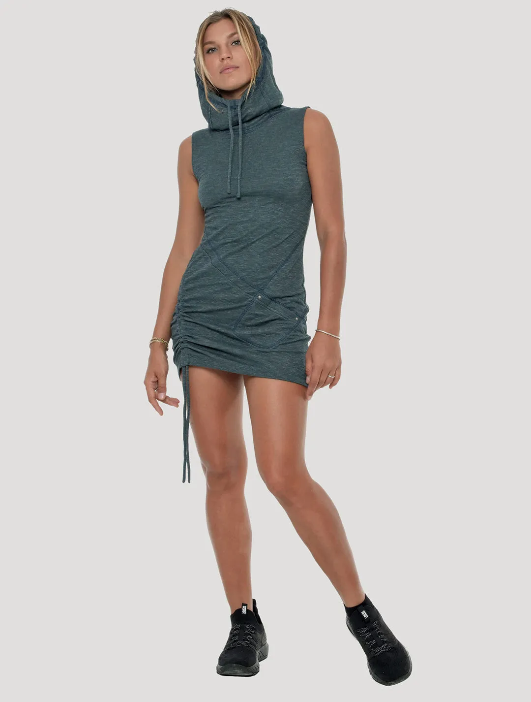 Grega Sleeveless Turtleneck Dress