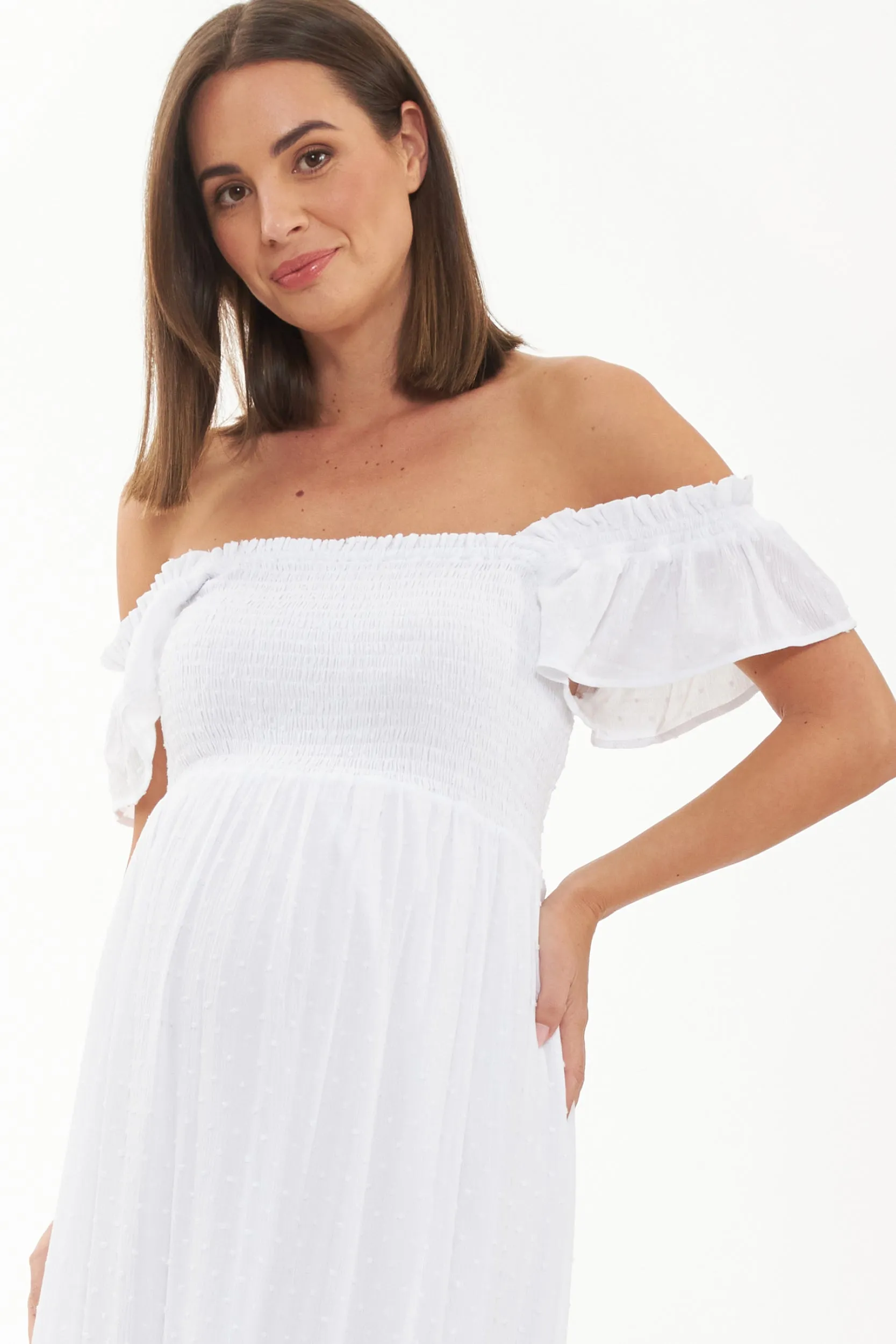 Hail Spot Maternity Nursing Maxi