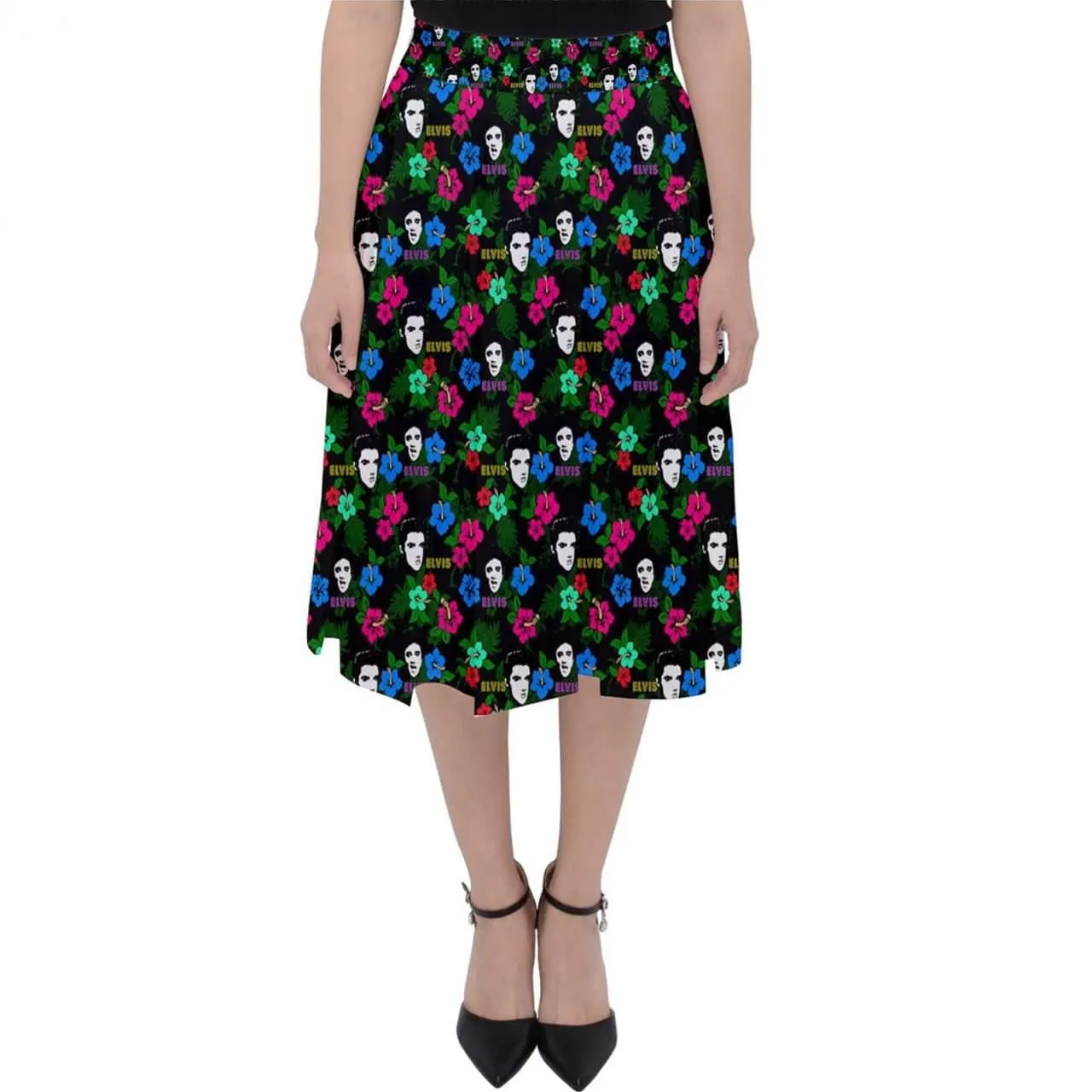 Hawaii Elvis Classic Midi Skirt