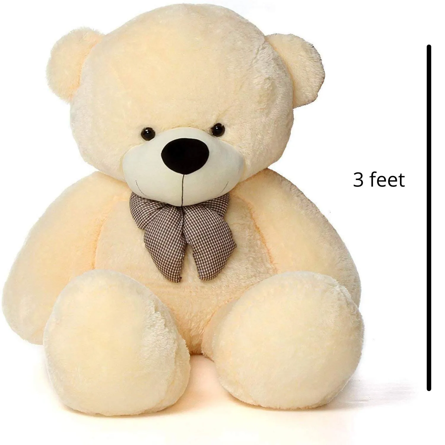 HUG 'n' FEEL SOFT TOYS Teddy Bear 3 feet, Soft Toys, Birthday Gift for Girls Plush & Stuffed Toys