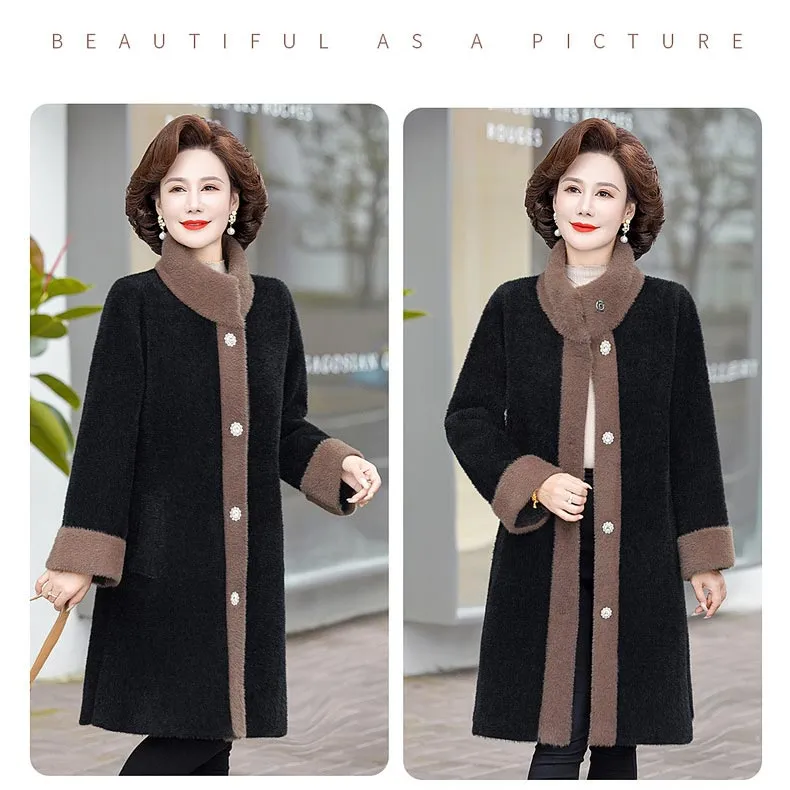 Ideal Gift! Women’s Noble Elegant Mid-length Coat