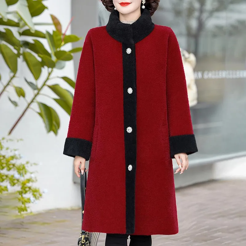 Ideal Gift! Women’s Noble Elegant Mid-length Coat