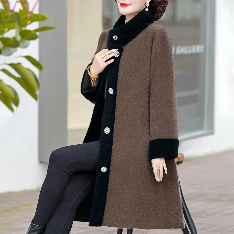 Ideal Gift! Women’s Noble Elegant Mid-length Coat