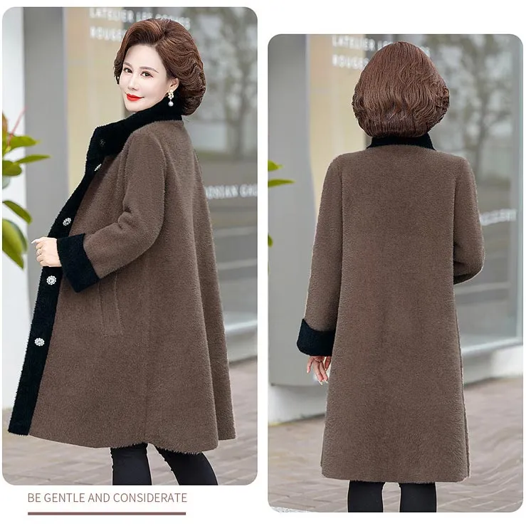 Ideal Gift! Women’s Noble Elegant Mid-length Coat