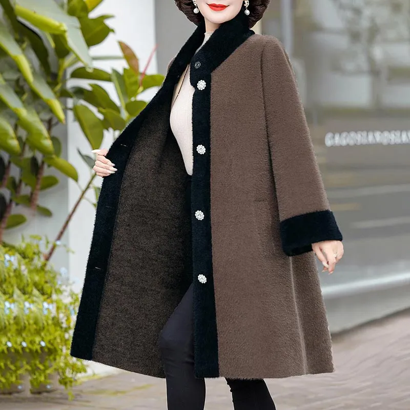 Ideal Gift! Women’s Noble Elegant Mid-length Coat