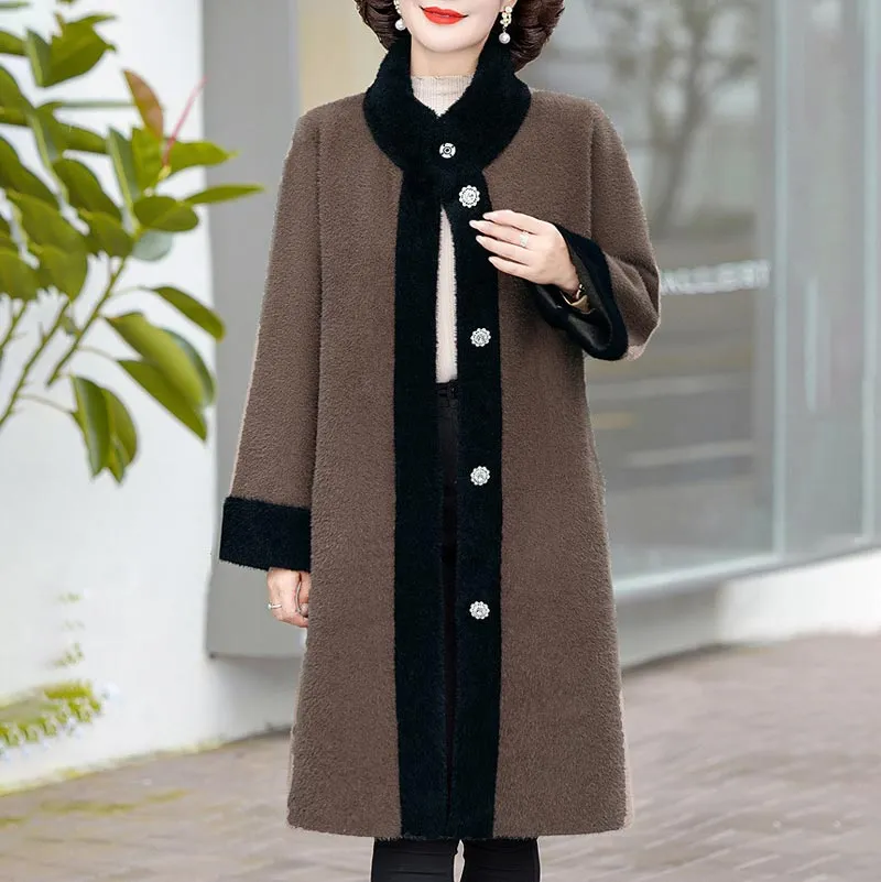 Ideal Gift! Women’s Noble Elegant Mid-length Coat