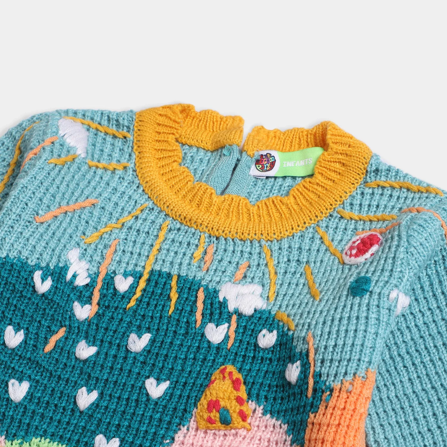 Infant Girls Knitted Sweater -Multi