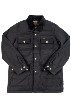 Iron heart 7oz Cotton Oiled Chore Jacket Black