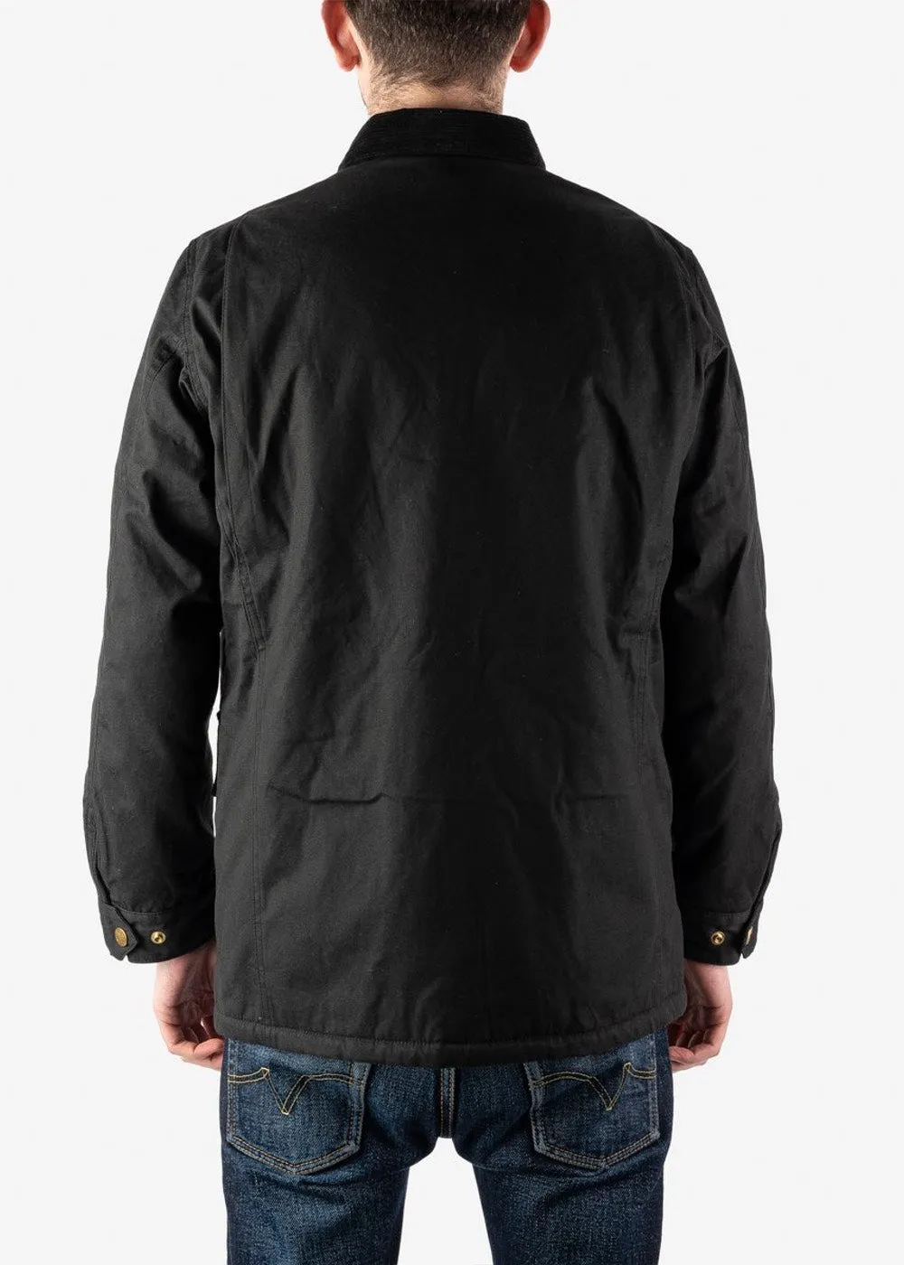 Iron heart 7oz Cotton Oiled Chore Jacket Black