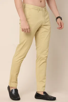 Ivyn Classic Beige Cotton Chinos