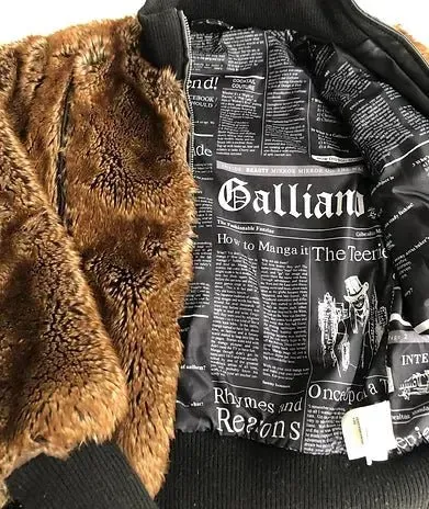 JOHN GALLIANO FUR BOMBER JACKET