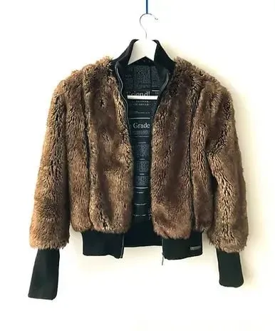 JOHN GALLIANO FUR BOMBER JACKET