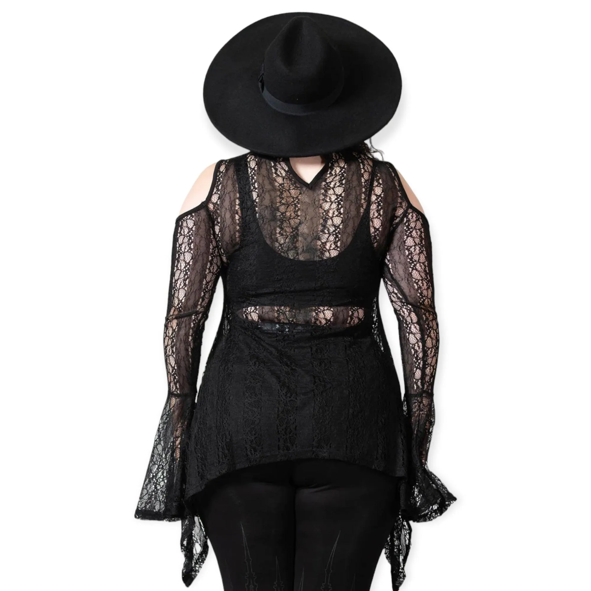 Killstar Long Sleeve Lace Top