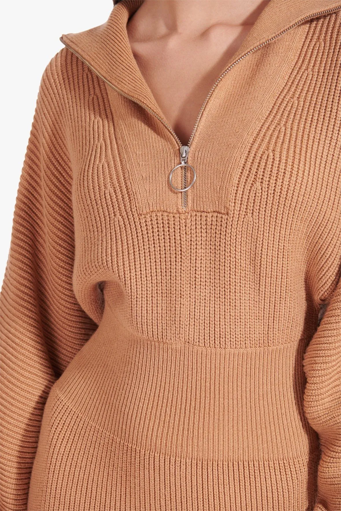 KIRBY SWEATER DRESS | CAMEL