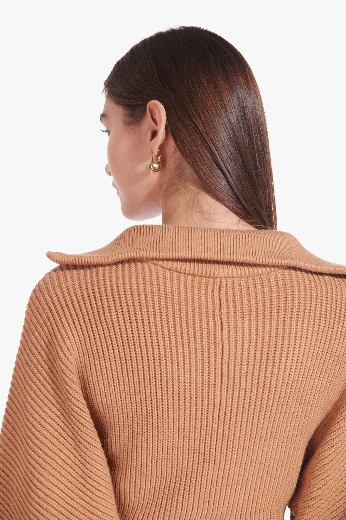 KIRBY SWEATER DRESS | CAMEL