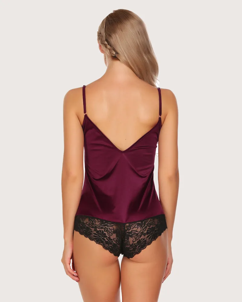 Lace Print Bodysuit Teddy Mini Naughty