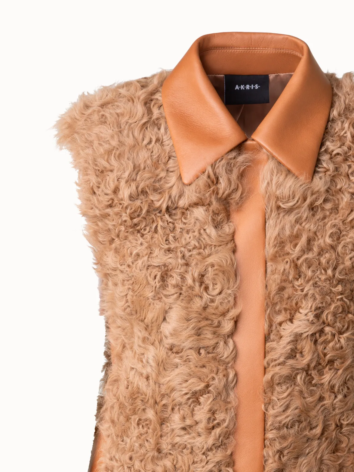 Leather and Fur Vest