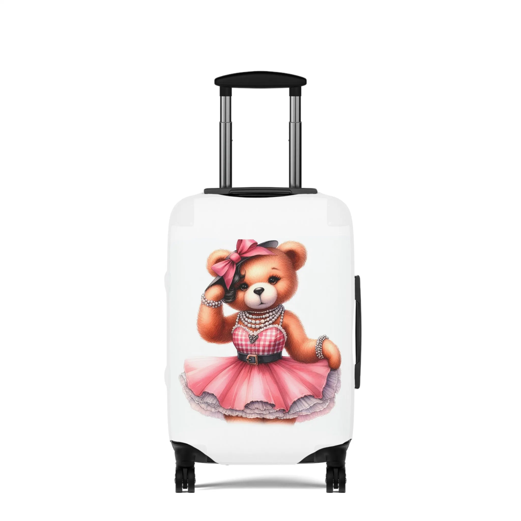 Luggage Cover, Rockabilly, Teddy Bear, awd-4033