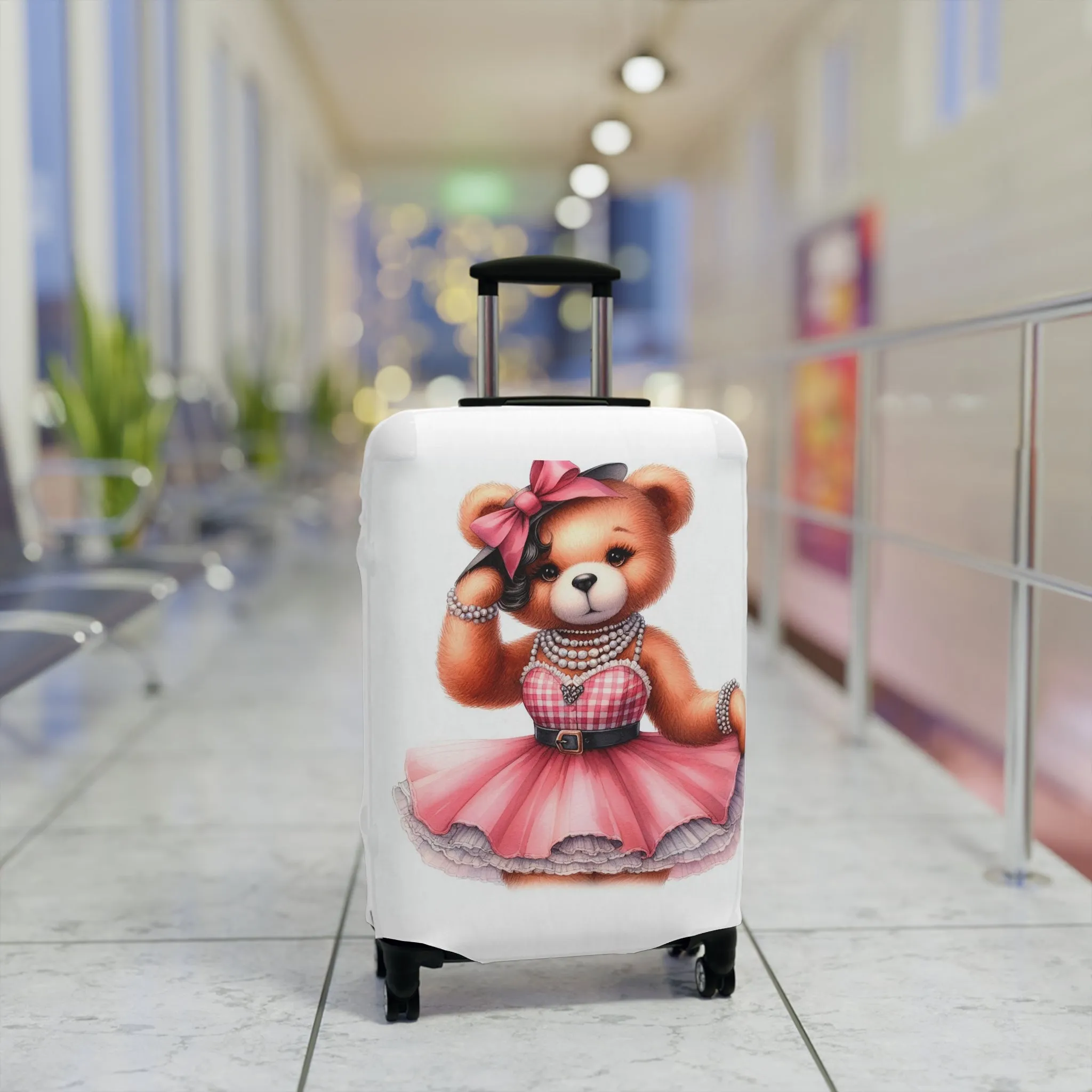 Luggage Cover, Rockabilly, Teddy Bear, awd-4033