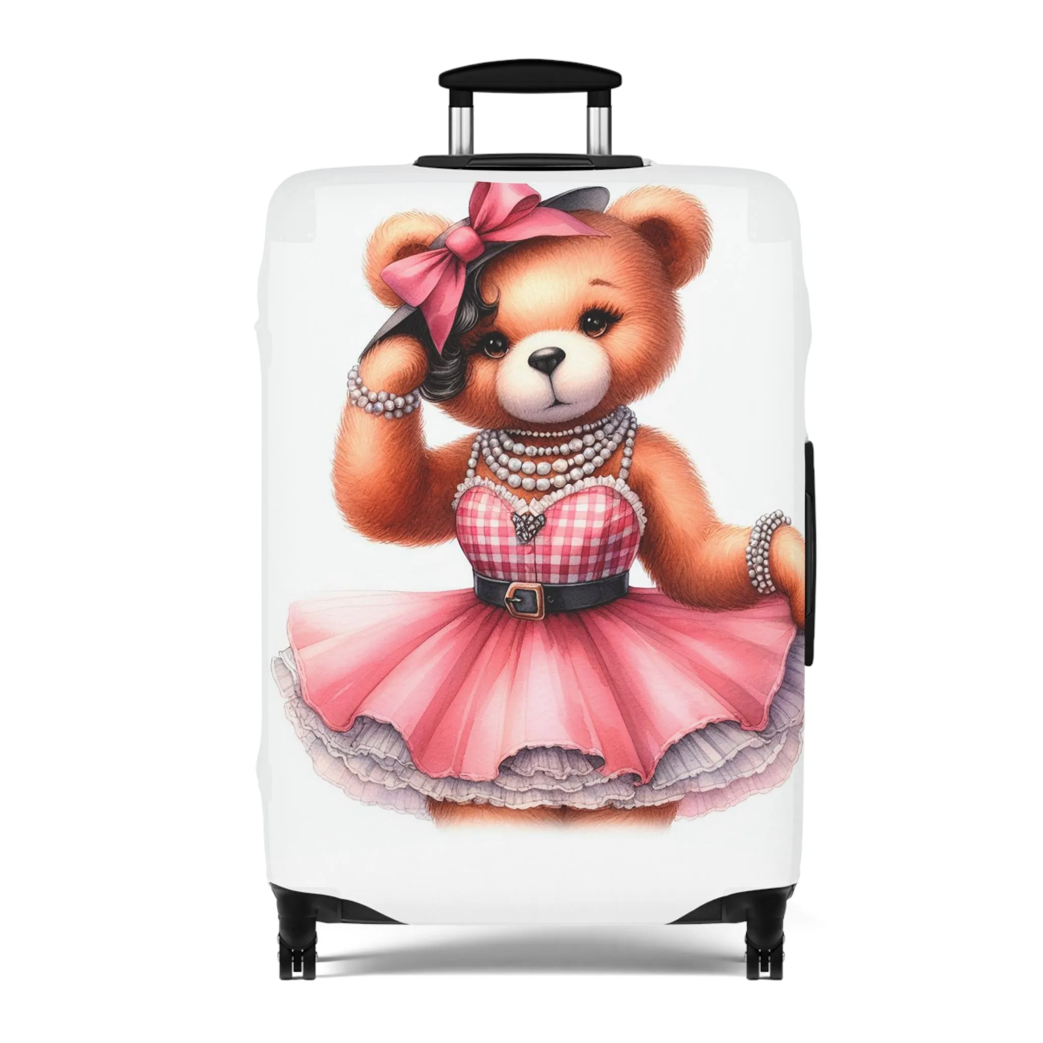 Luggage Cover, Rockabilly, Teddy Bear, awd-4033