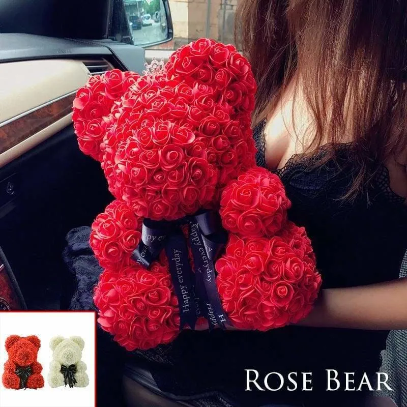 Luxury Rose Teddy Bear