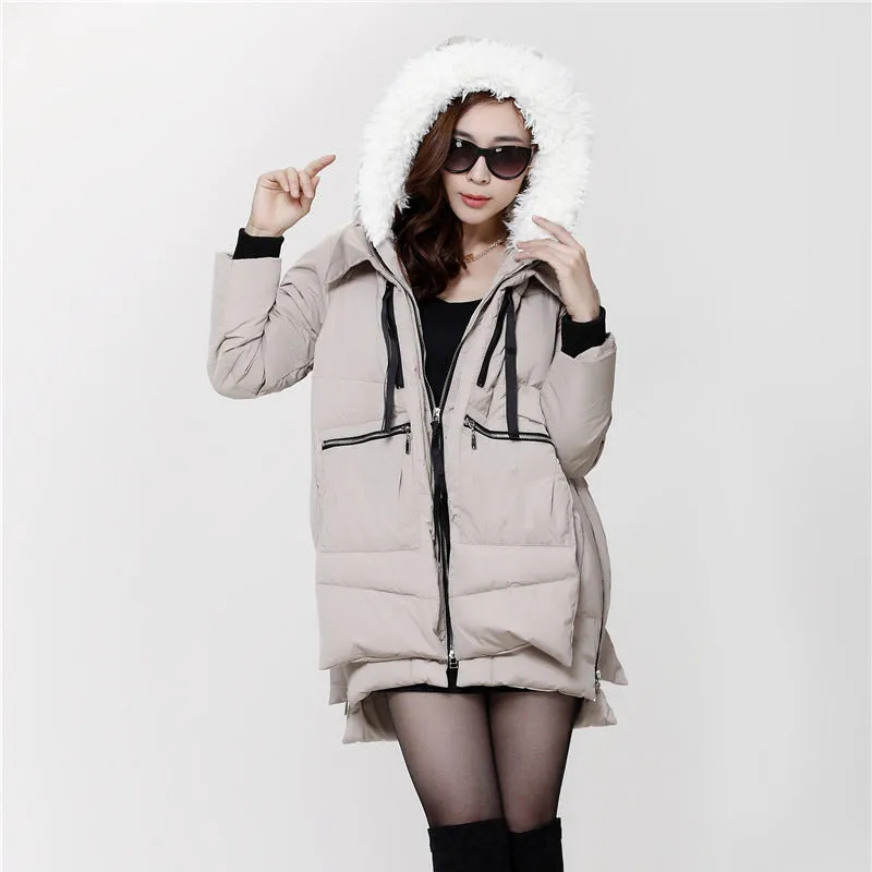 M-5XL Winter Women Parkas Coats Female Jacket Plus Size Thickening Wadded Casual Loose Pregnant Women Thick Coat Outwear