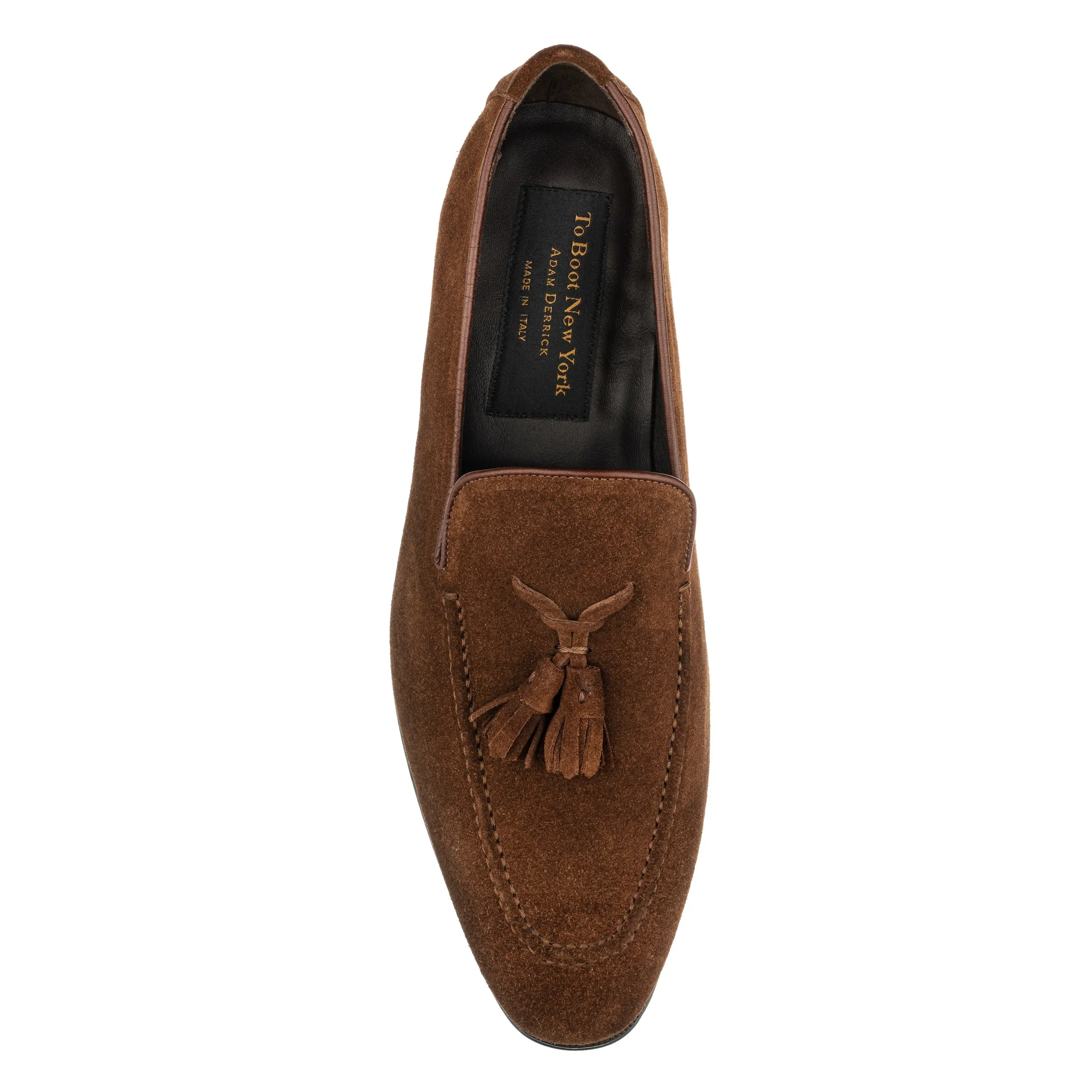 Maurizio Mid Brown Suede Tassel Loafer