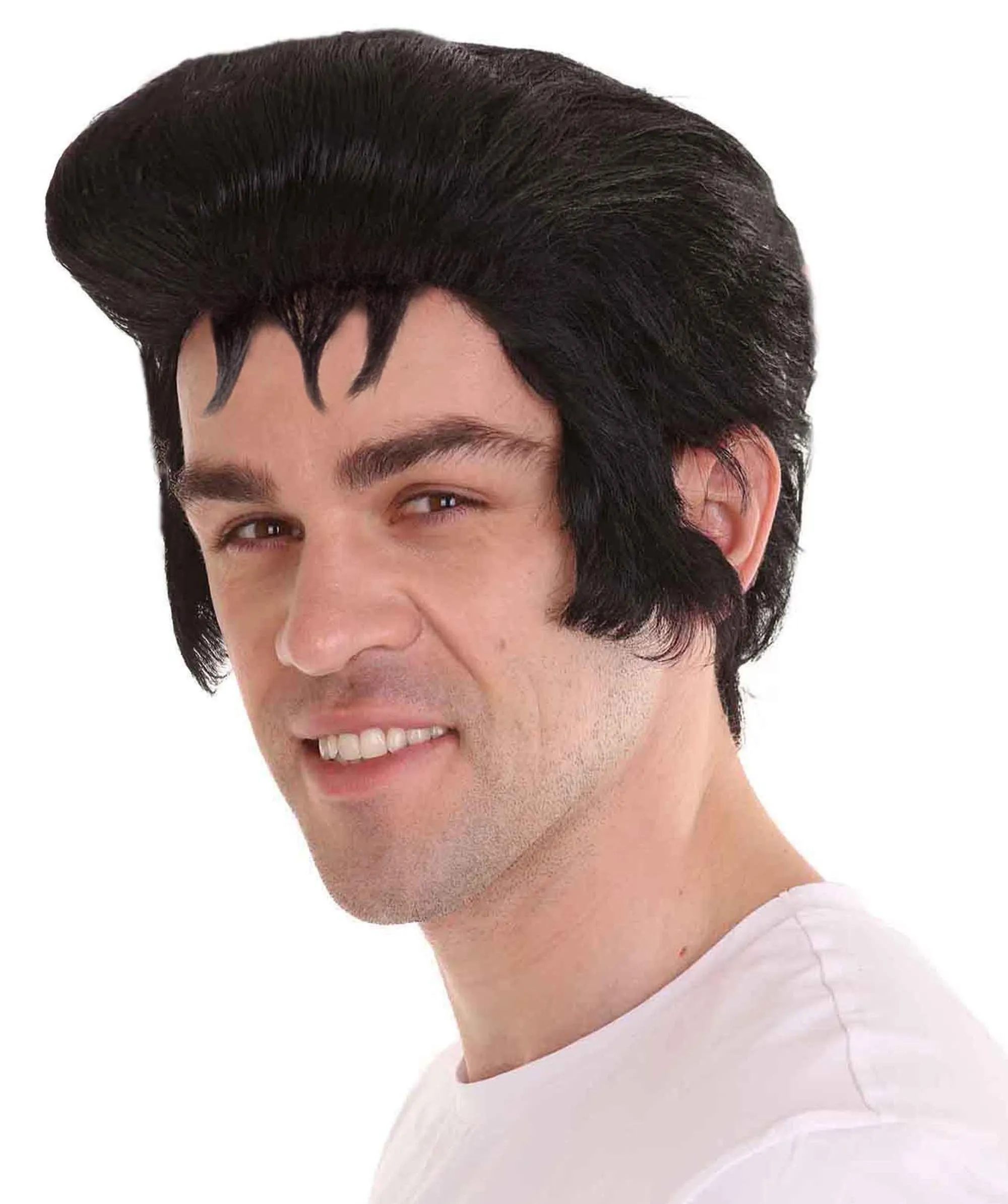 Men Fashion Cosplay Black Wig | Premium Breathable Capless Cap