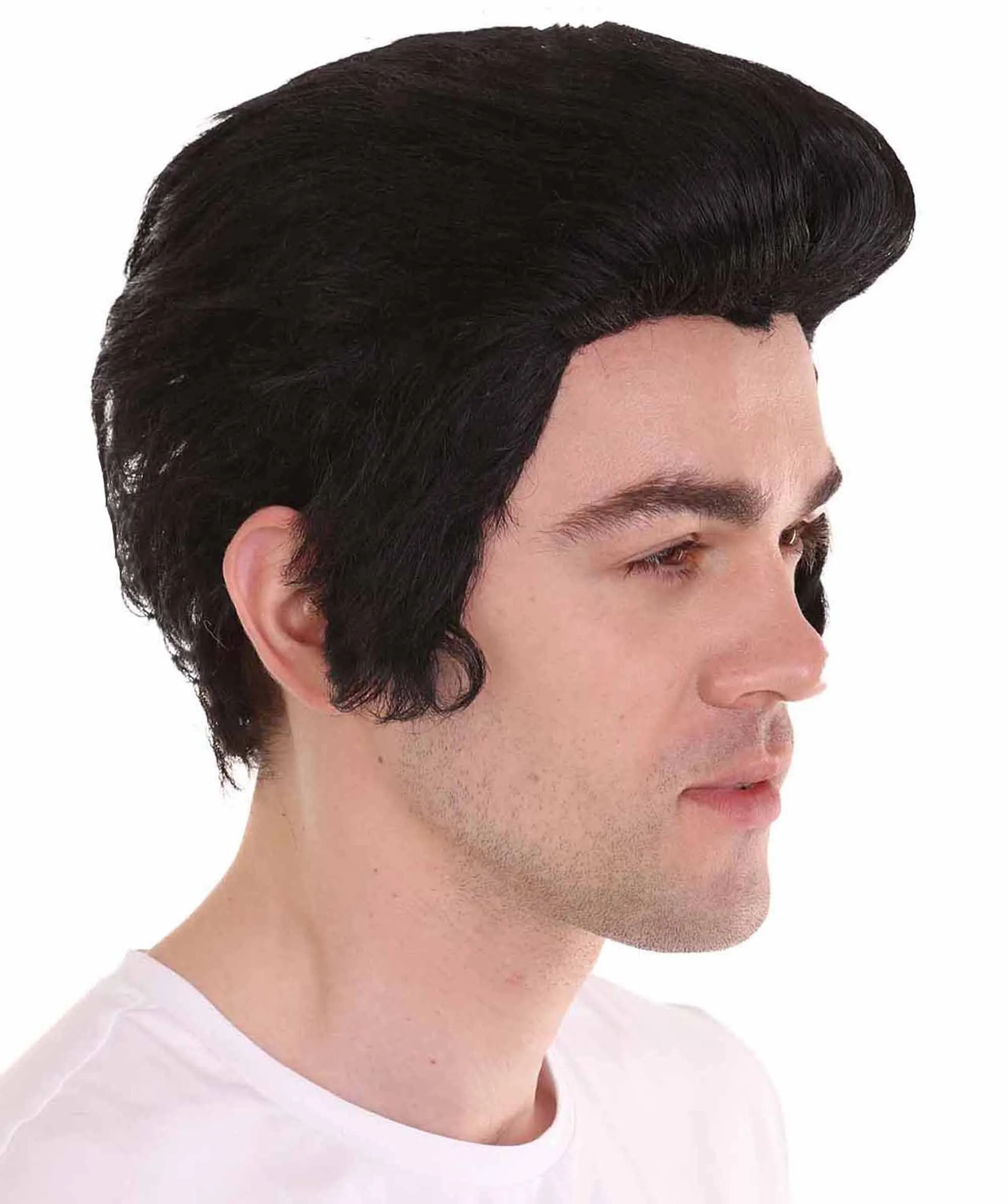 Men Fashion Cosplay Black Wig | Premium Breathable Capless Cap