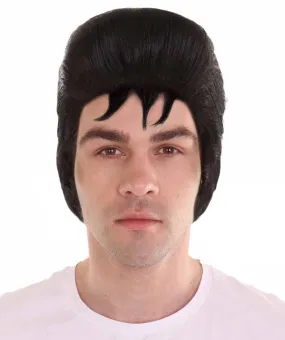 Men Fashion Cosplay Black Wig | Premium Breathable Capless Cap