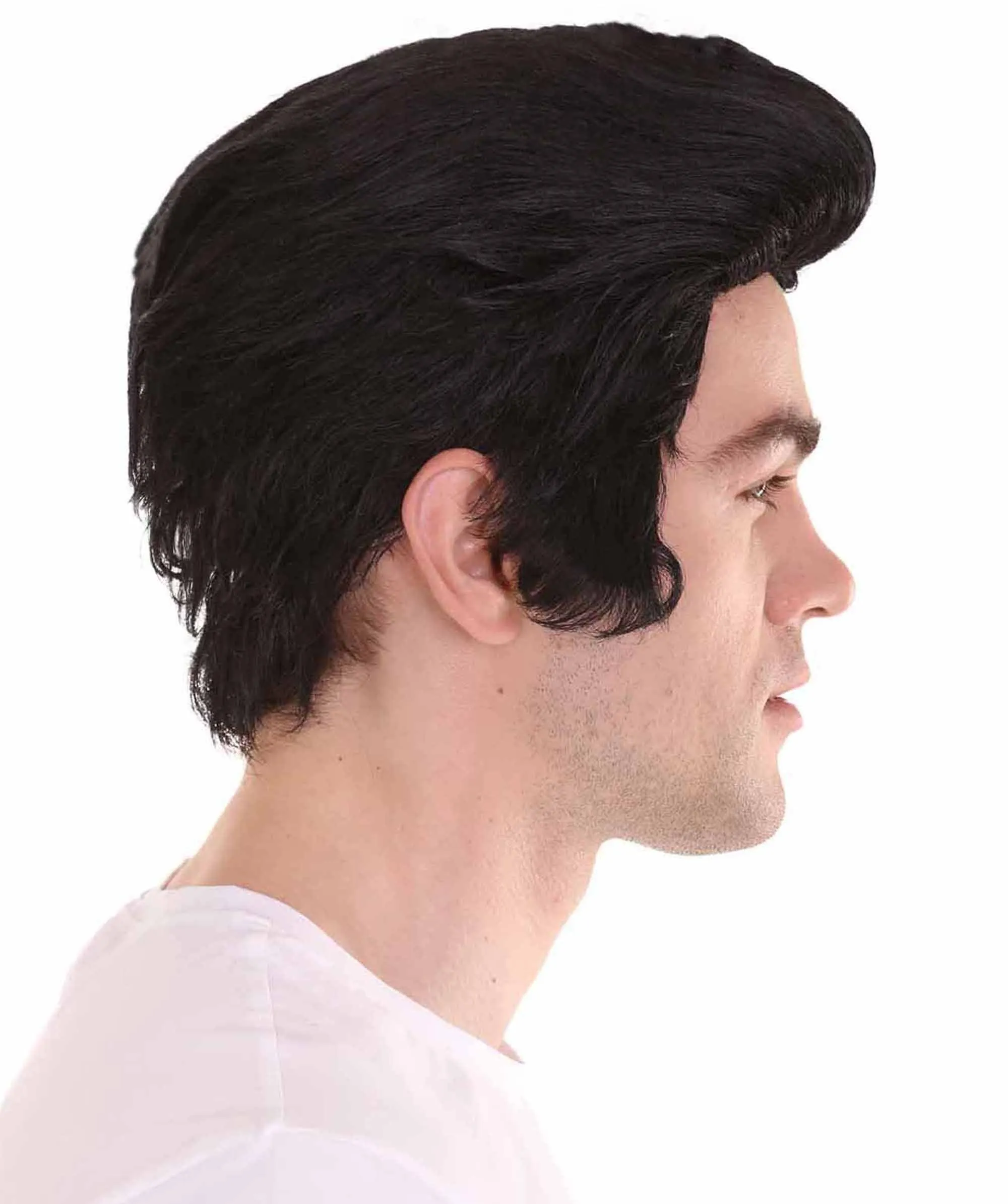 Men Fashion Cosplay Black Wig | Premium Breathable Capless Cap