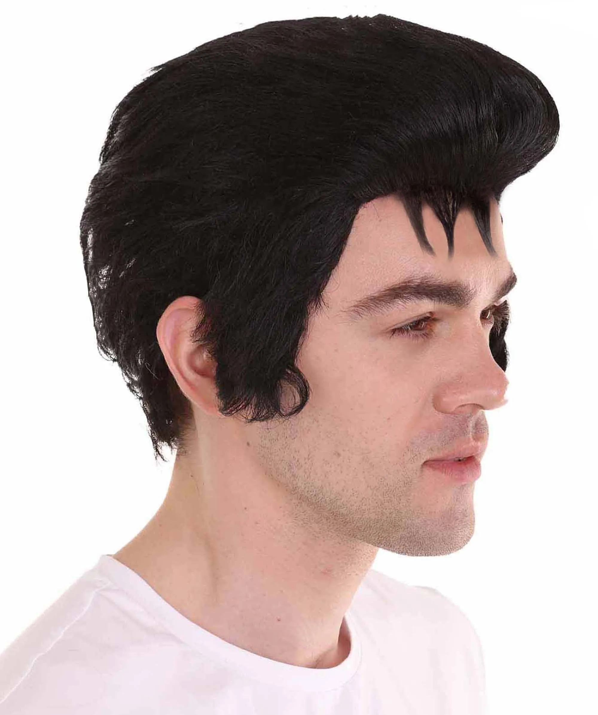 Men Fashion Cosplay Black Wig | Premium Breathable Capless Cap