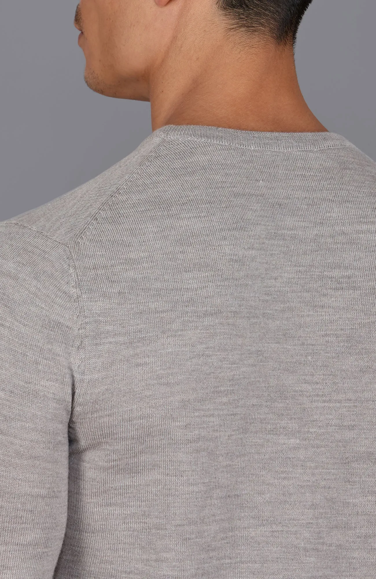 Mens Extra Fine Merino Wool Crew Neck Jumper