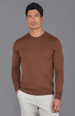 Mens Extra Fine Merino Wool Crew Neck Jumper