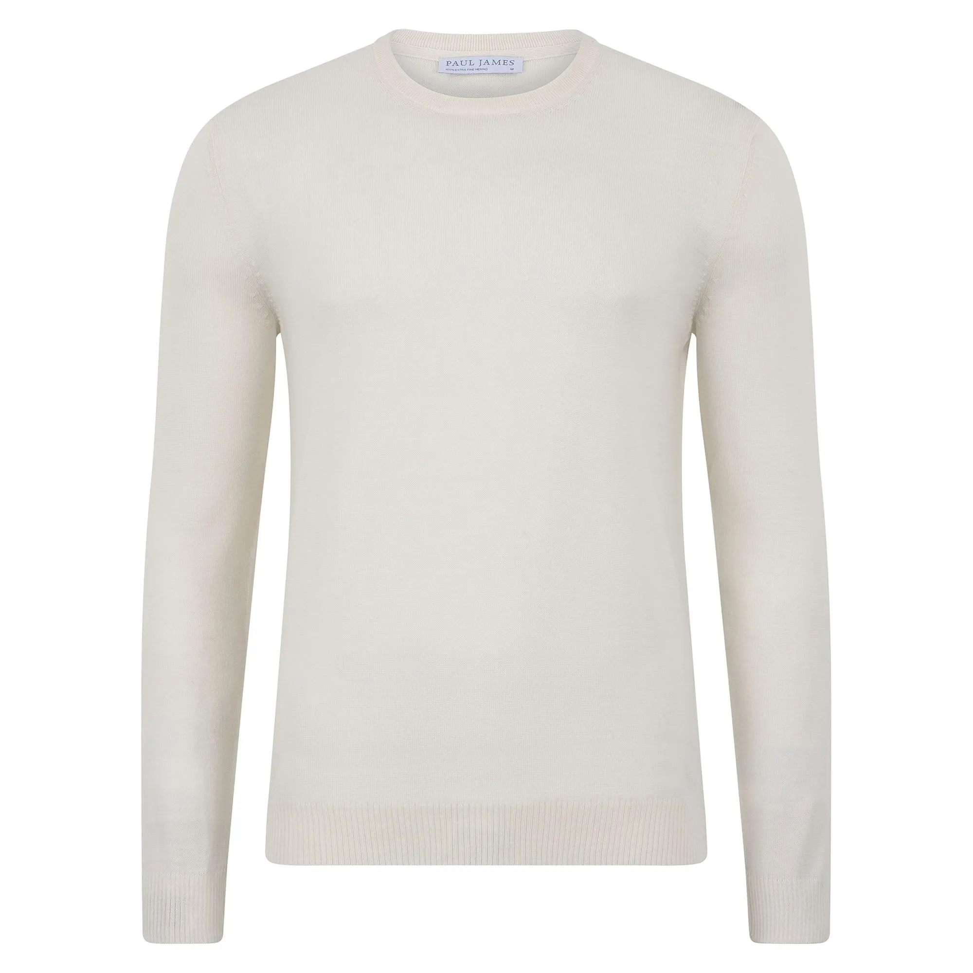 Mens Extra Fine Merino Wool Crew Neck Jumper